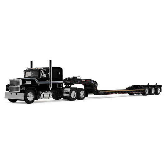 Ford LTL-9000 w/Fontaine Magnitude Tri-Axle Lowboy Trailer (Black)