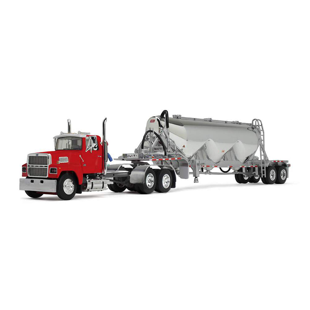 Ford LTL-9000 Day Cab w/Heil 3-Bottom Pneumatic Tanker Trailer (Heil Red)