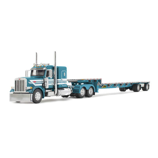 Peterbilt 379 w/53' Transcraft Step Deck Trailer (Teal)