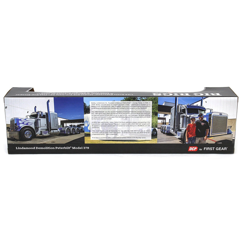 Peterbilt 379 Tri-Axle w/Fontaine Magnitude Lowboy Trailer w/Jeep & Stinger "Lindamood Heavy Hauling"