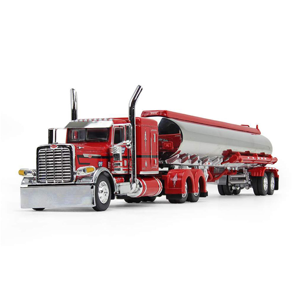 Peterbilt 389 w/Heil Petroleum Tanker Trailer "Wayne Transports - Ole Red" (Red/Chrome)