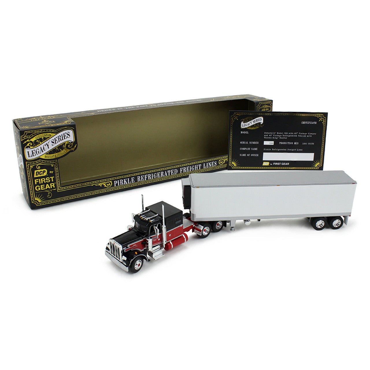 Peterbilt 359 w/40' Reefer Van Trailer "Pirkle Refrigerated Freight Lines"