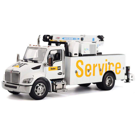 Model of a service truck with 'Service' written on the side on a white background