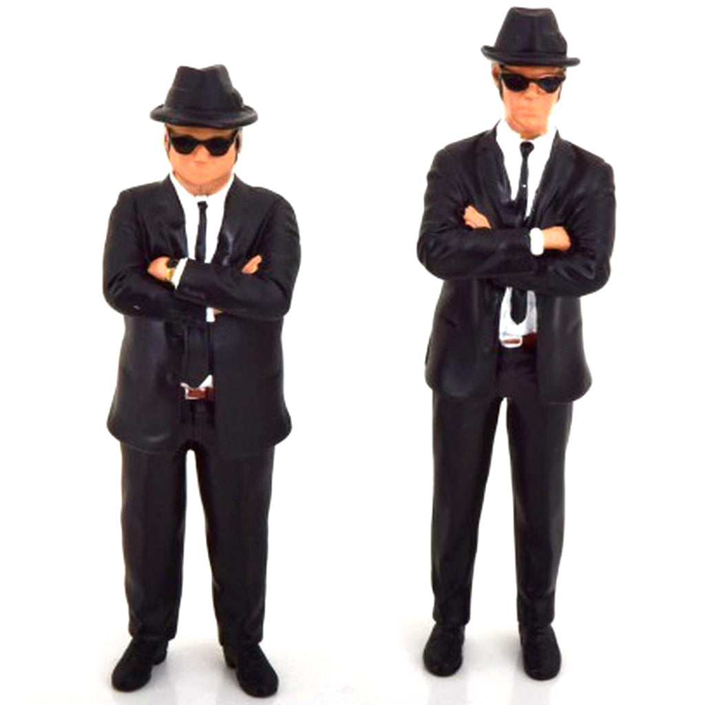 Coffret de figurines Blues Brothers Jake & Elwood Blues avec lumiè Coffret de figurines Blues Brothers Jake & Elwood Blues avec lumiè