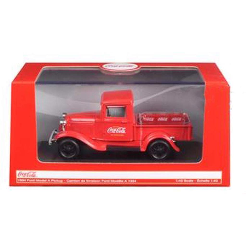 1934 Ford Model A Pickup w/6 Bottle Cartons "Coca-Cola" (Red)