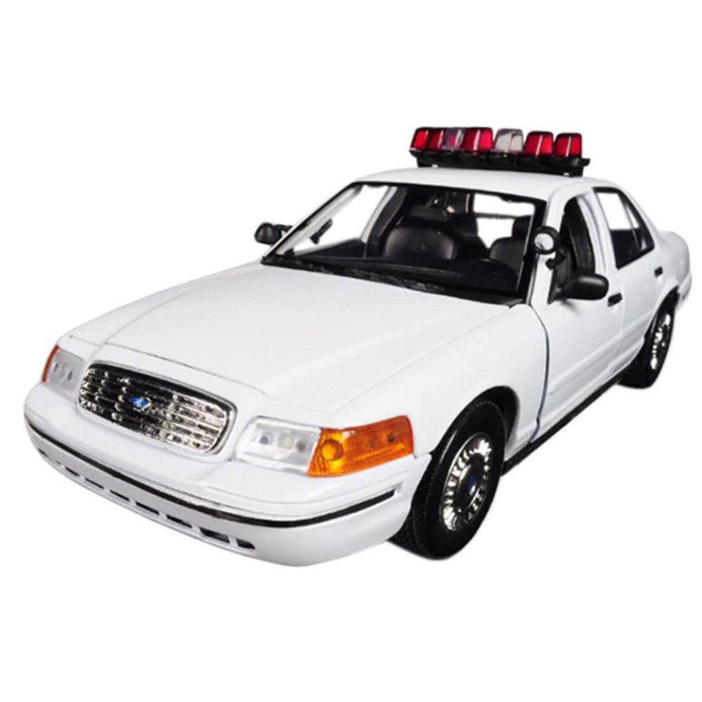 2001 Ford Crown Victoria Interceptor Lights & Sounds (White - Undecorated)