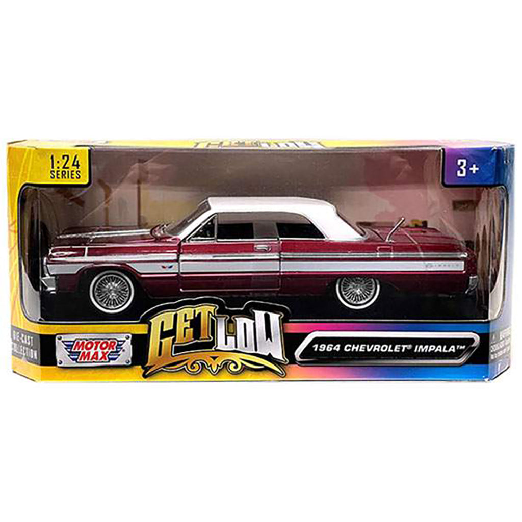 1964 Chevrolet Impala Lowrider (Candy Red Metallic w/White Top)