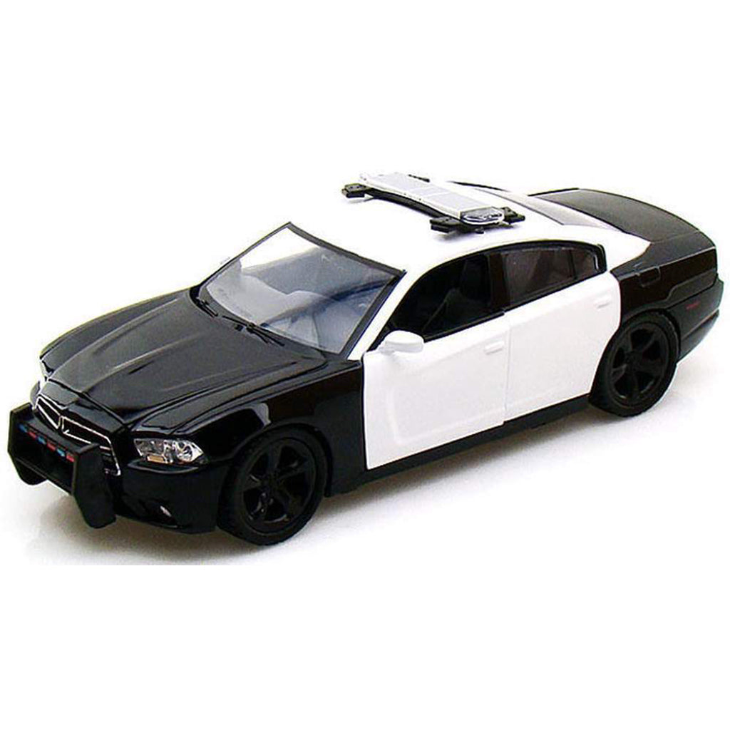 2011 Dodge Charger Pursuit (Black/White - Undecorated) "Lights & Sounds"