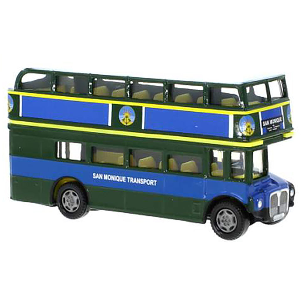 1960 AEC Regent III Routemaster "San Monique Transport" (Green/Blue/Yellow) "Live and Let Die"