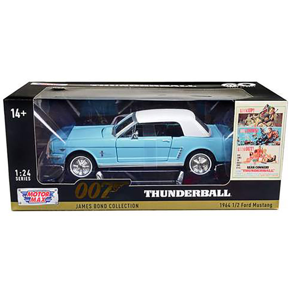 1964½ Ford Mustang Convertible (Blue/White) "James Bond - 007 - Thunderball"