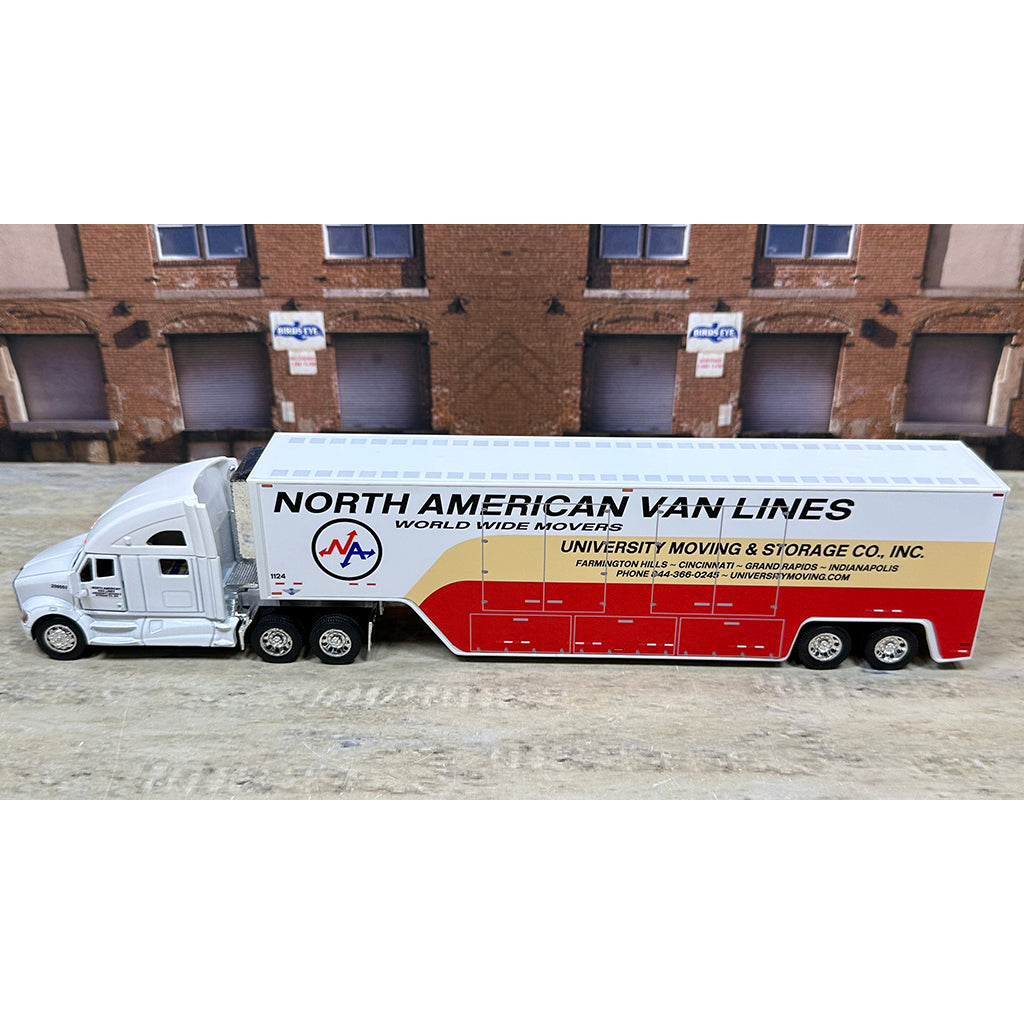 Kenworth T700 w/Moving Van Trailer "University Moving & Storage Company, Inc. of Farmington Hills Michigan, Agent for North American Van Lines, Inc. - World Wide Movers"