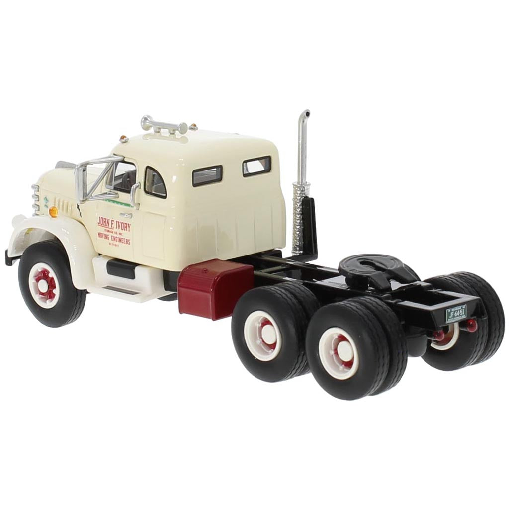1955 Diamond T 921B w/Integral Sleeper "John F. Ivory Moving Engineers, Detroit Michigan" (White)