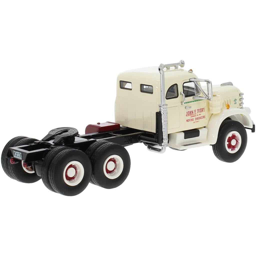 1955 Diamond T 921B w/Integral Sleeper "John F. Ivory Moving Engineers, Detroit Michigan" (White)