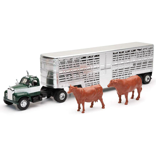 1953 Mack B-61 w/Livestock Trailer & Cattle