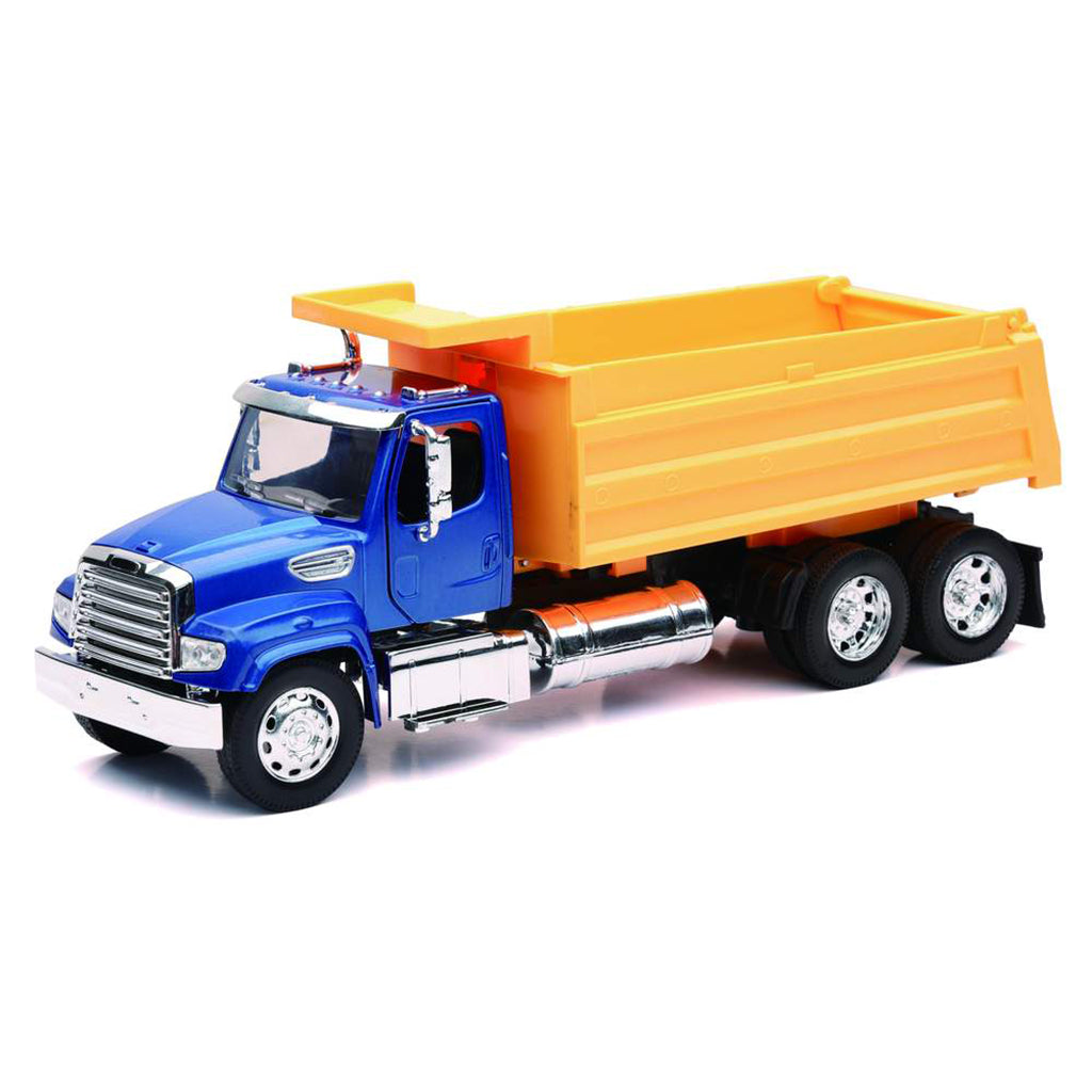 Freightliner 114SD Dump Truck (Blue/Orange) – Heartland Diecast