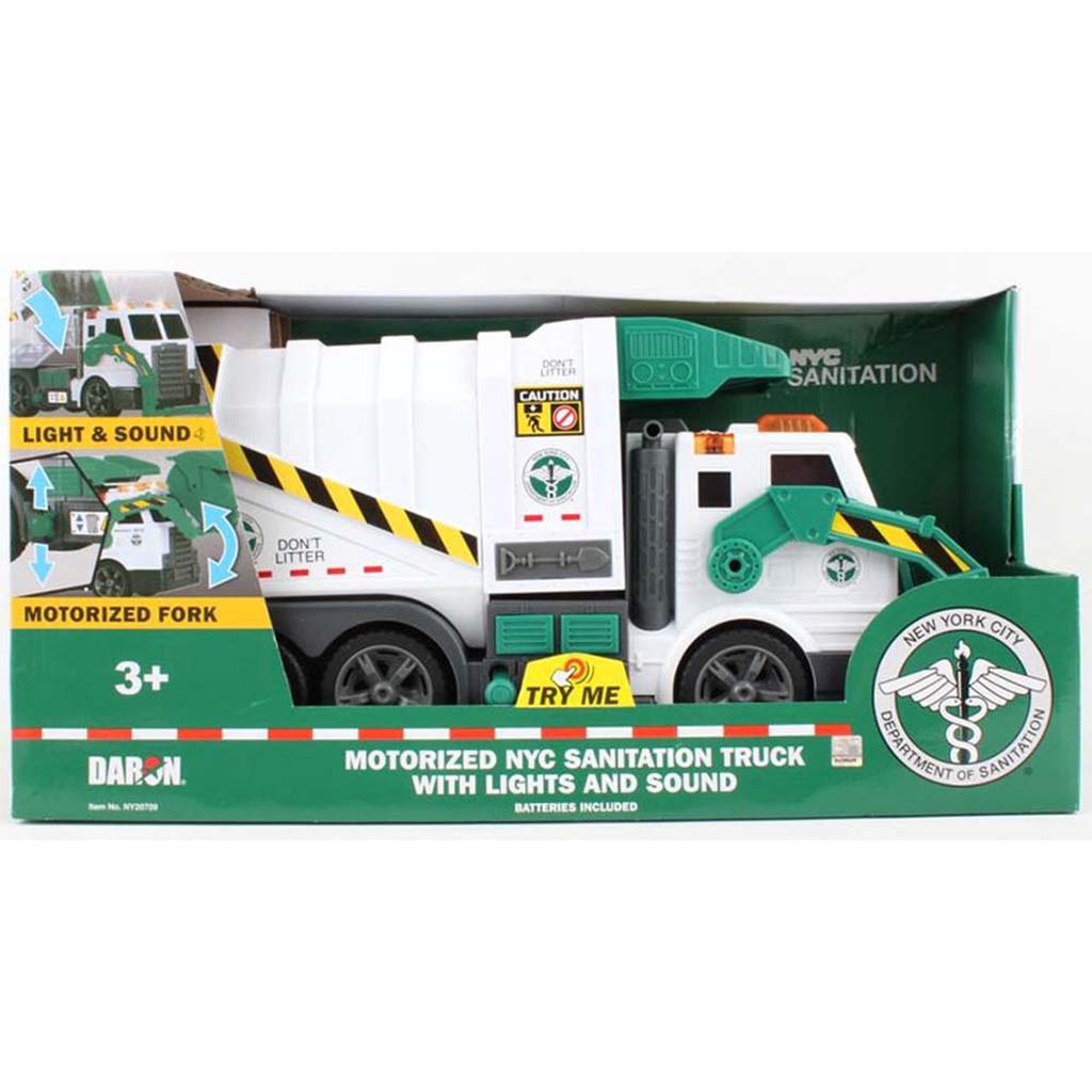 Front Load Garbage Truck "NYC City Sanitation" (White)