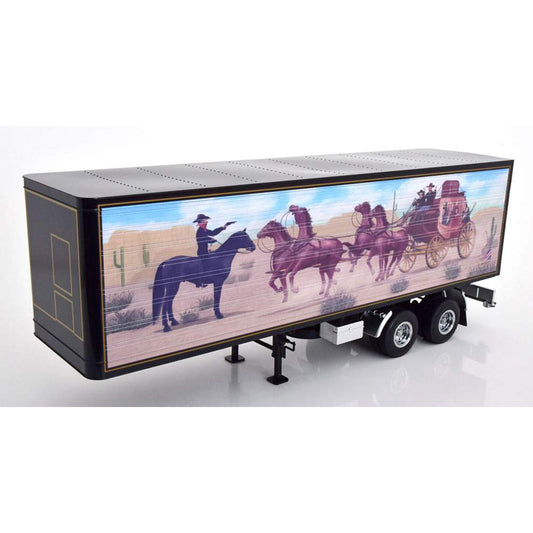Dry Van Trailer "Bandit Trucking" (Black/Mural)