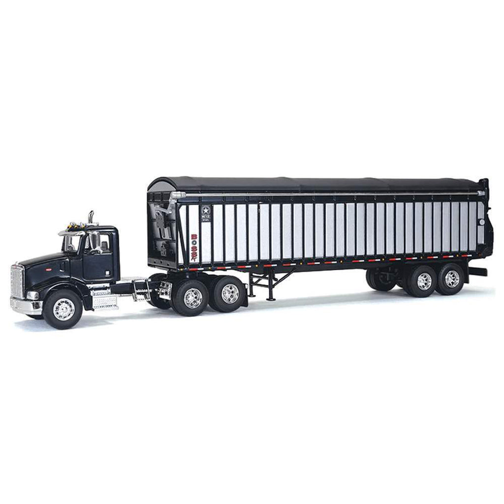Peterbilt 385 Day Cab w/Meyer 9140RT Boss Silage Trailer (Black) "2024 Wisconsin Farm Technology Days"