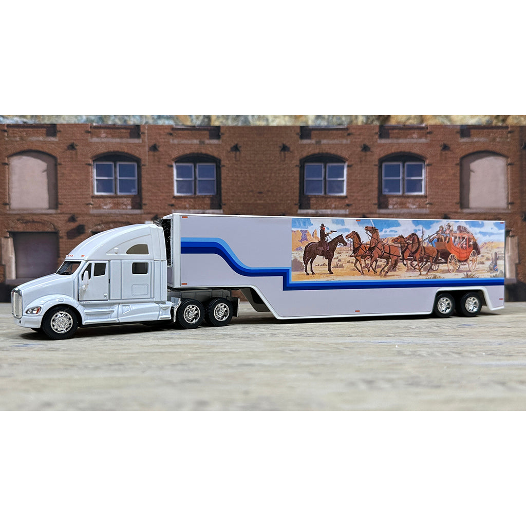 Kenworth T700 w/Moving Van Trailer Tribute to the Bandit and Snowman's Truck from "Smokey and the Bandit II" (1980)