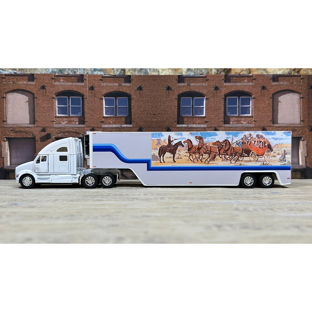 Kenworth T700 w/Moving Van Trailer Tribute to the Bandit and Snowman's Truck from "Smokey and the Bandit II" (1980)