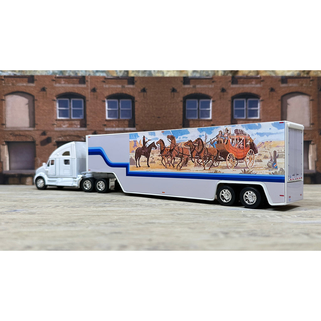 Kenworth T700 w/Moving Van Trailer Tribute to the Bandit and Snowman's Truck from "Smokey and the Bandit II" (1980)