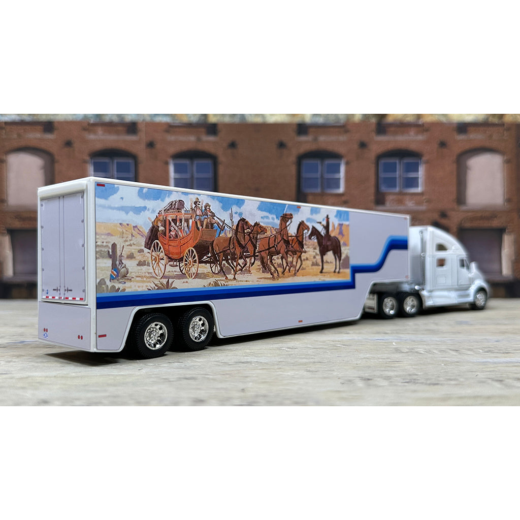 Kenworth T700 w/Moving Van Trailer Tribute to the Bandit and Snowman's Truck from "Smokey and the Bandit II" (1980)