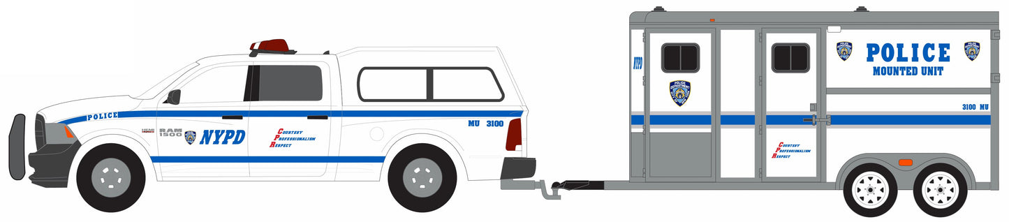 2014 Ram 1500 with Horse Trailer "NYPD Police"
