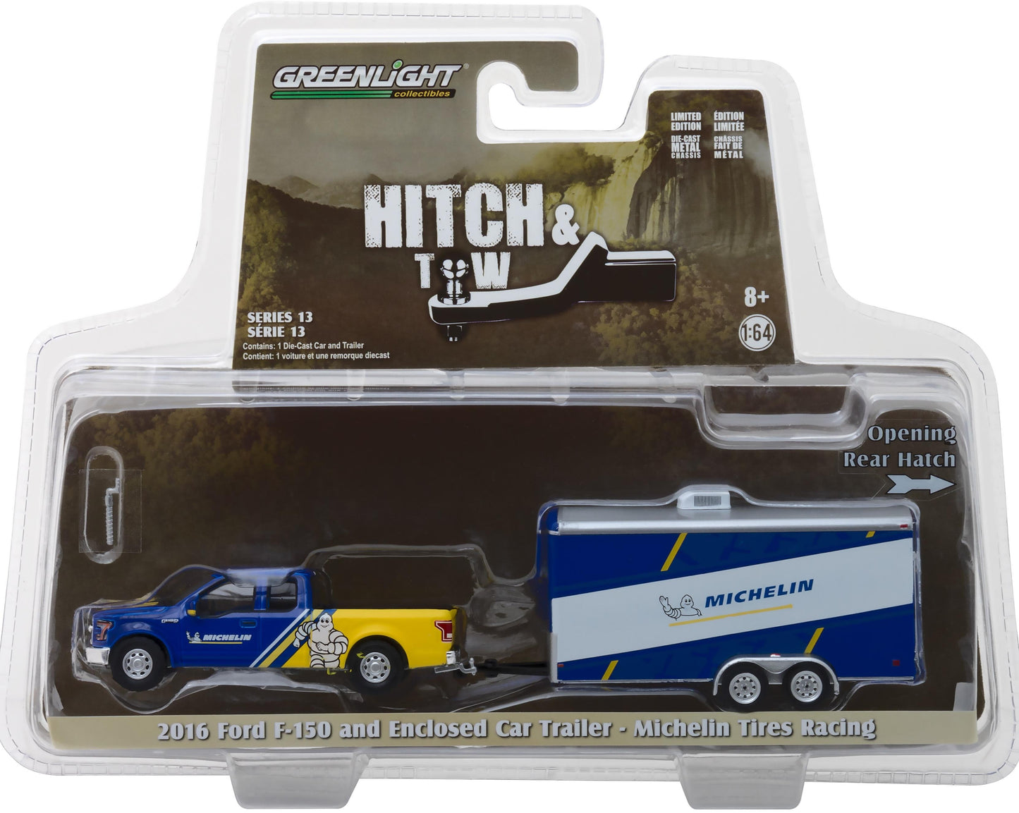 2016 Ford F-150 Pickup w/Enclosed Car Trailer "Michelin Tires"