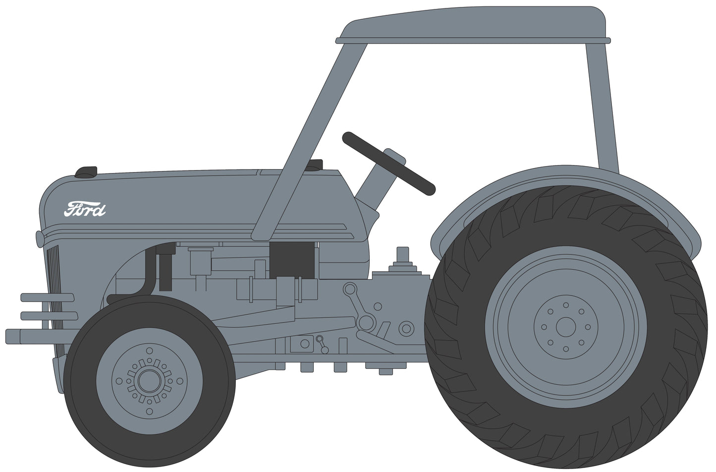 1949 Ford 8N with Canopy (Gray)