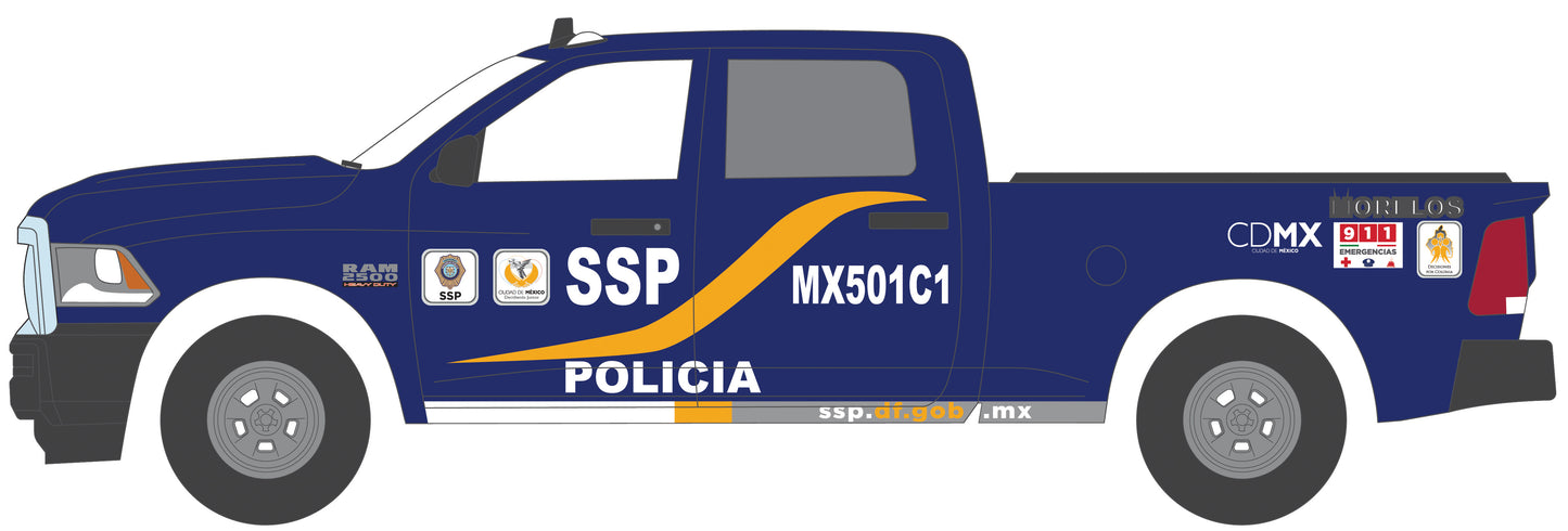 2017 Ram 2500 "Policia De Ciudad De Mexico"