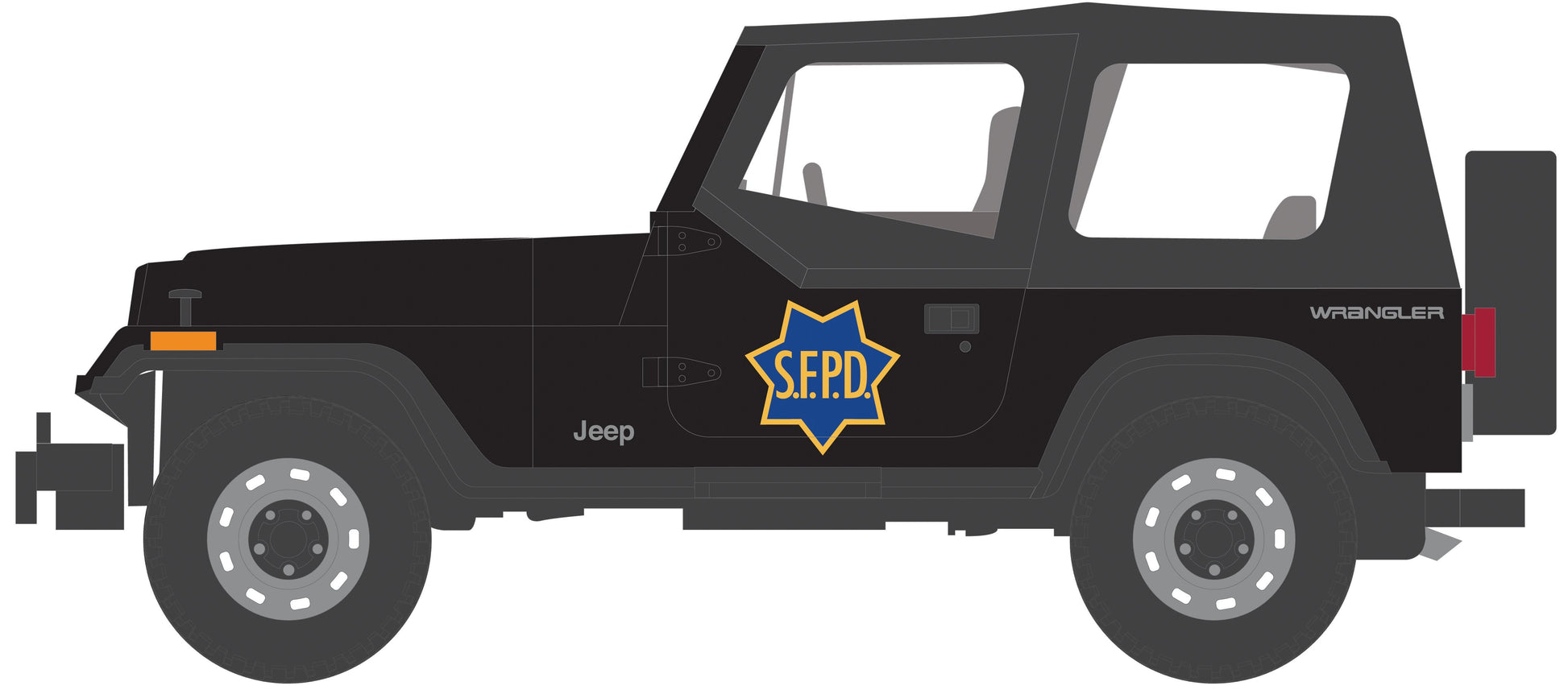 1994 Jeep Wrangler YJ "SFPD - San Francisco California Police"
