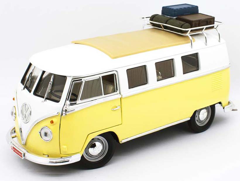 1962 Volkswagen Microbus w/Luggage Rack & Luggage (Yellow