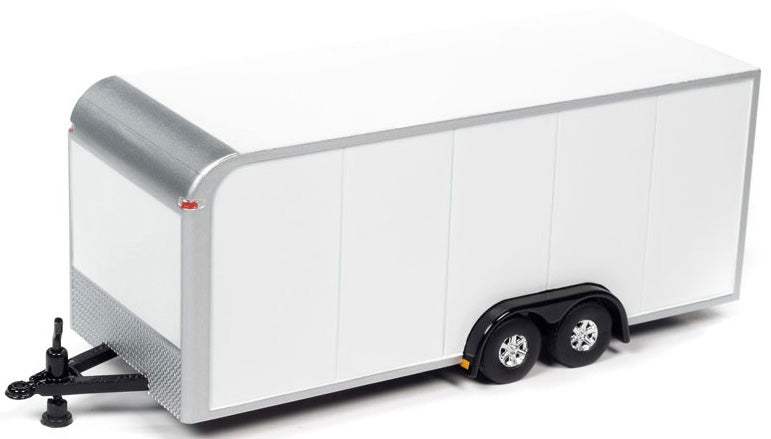 Enclosed Race Car Trailer (White)