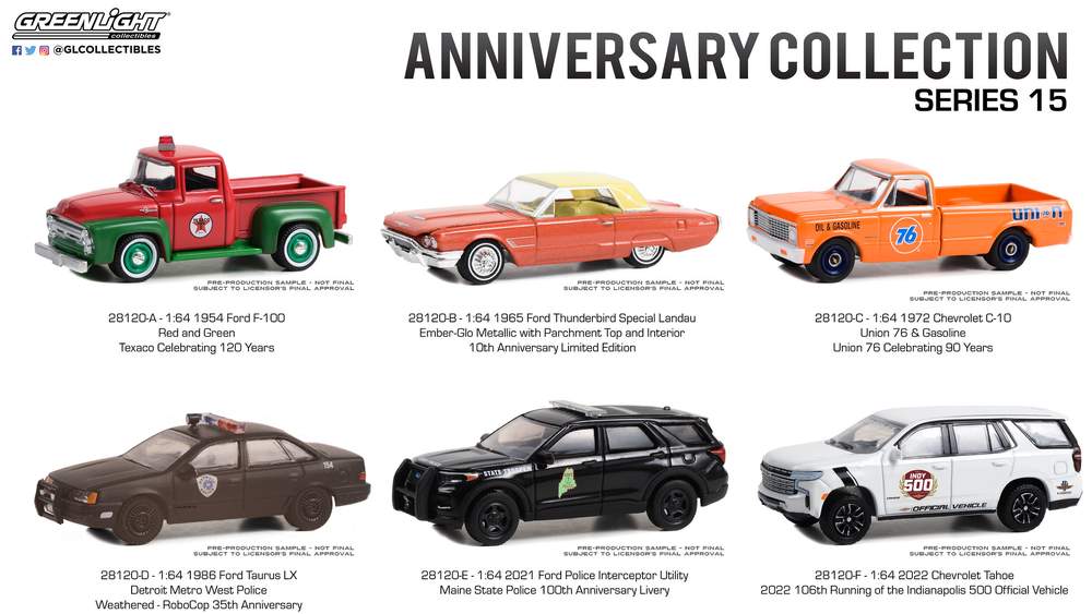 Anniversary Collection Series 15 (Set of 6) Heartland Diecast