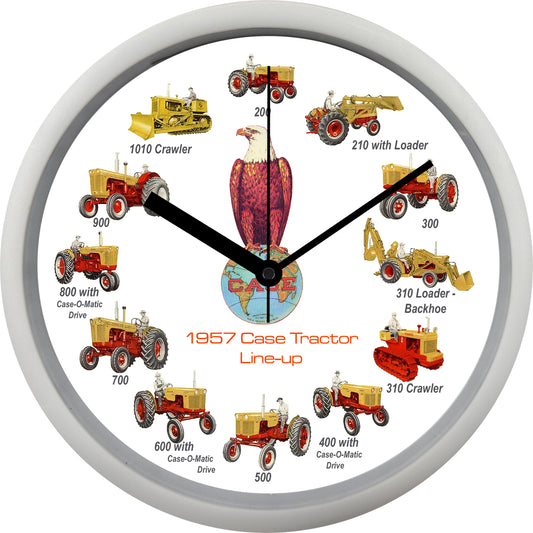 Case Tractors 1957 Wall Clock
