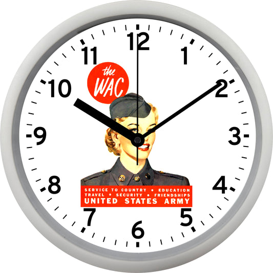 United States Army - "the WAC" Wall Clock