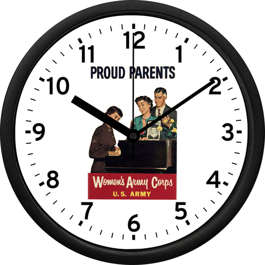 Women's Army Corps - "Proud Parents" Wall Clock