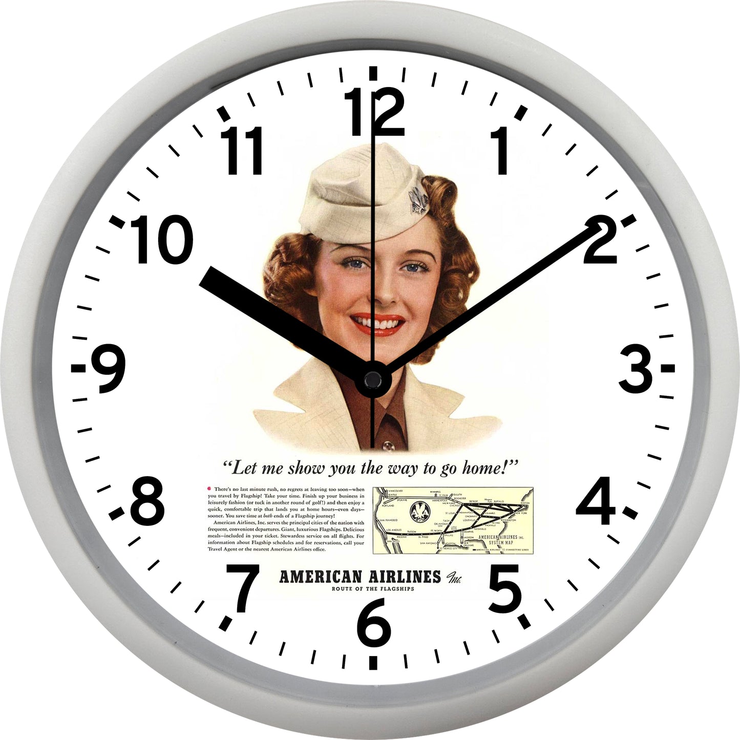 American Airlines "Route of the Flagships" Wall Clock