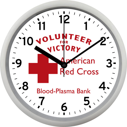 American Red Cross "Volunteer for Victory" Wall Clock