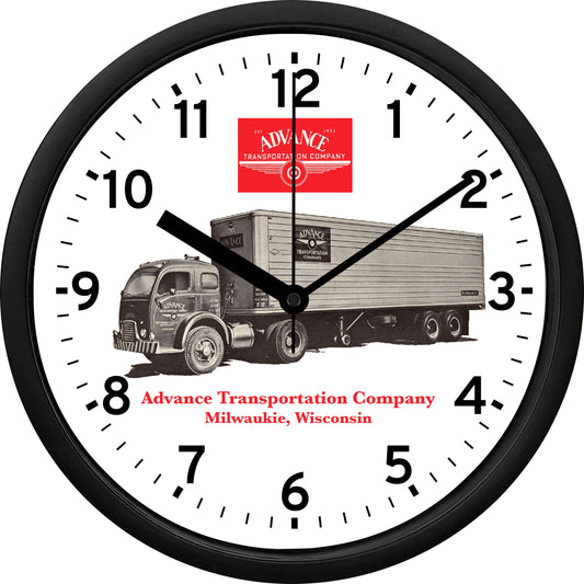 Advance Transportation Company Wall Clock