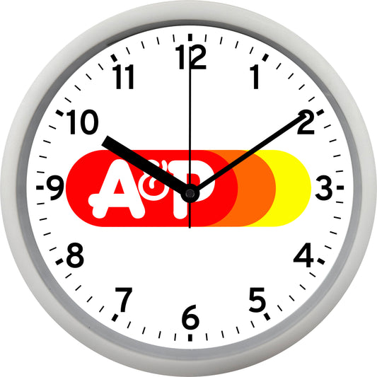 A&P Grocery Stores "The Great Atlantic & Pacific Tea Co." - Logo Used from 1976-2006 Wall Clock