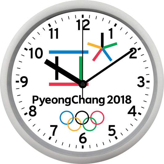 2018 Olympic Games - Pyeongchang South Korea Wall Clock
