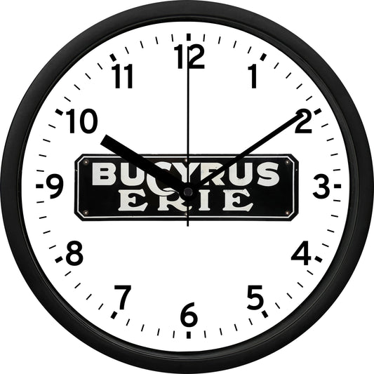 Bucyrus Erie Wall Clock