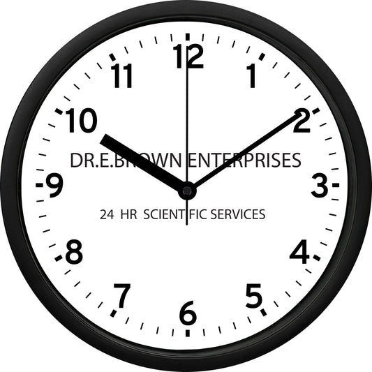 Back to the Future - Dr. E Brown Enterprises Wall Clock