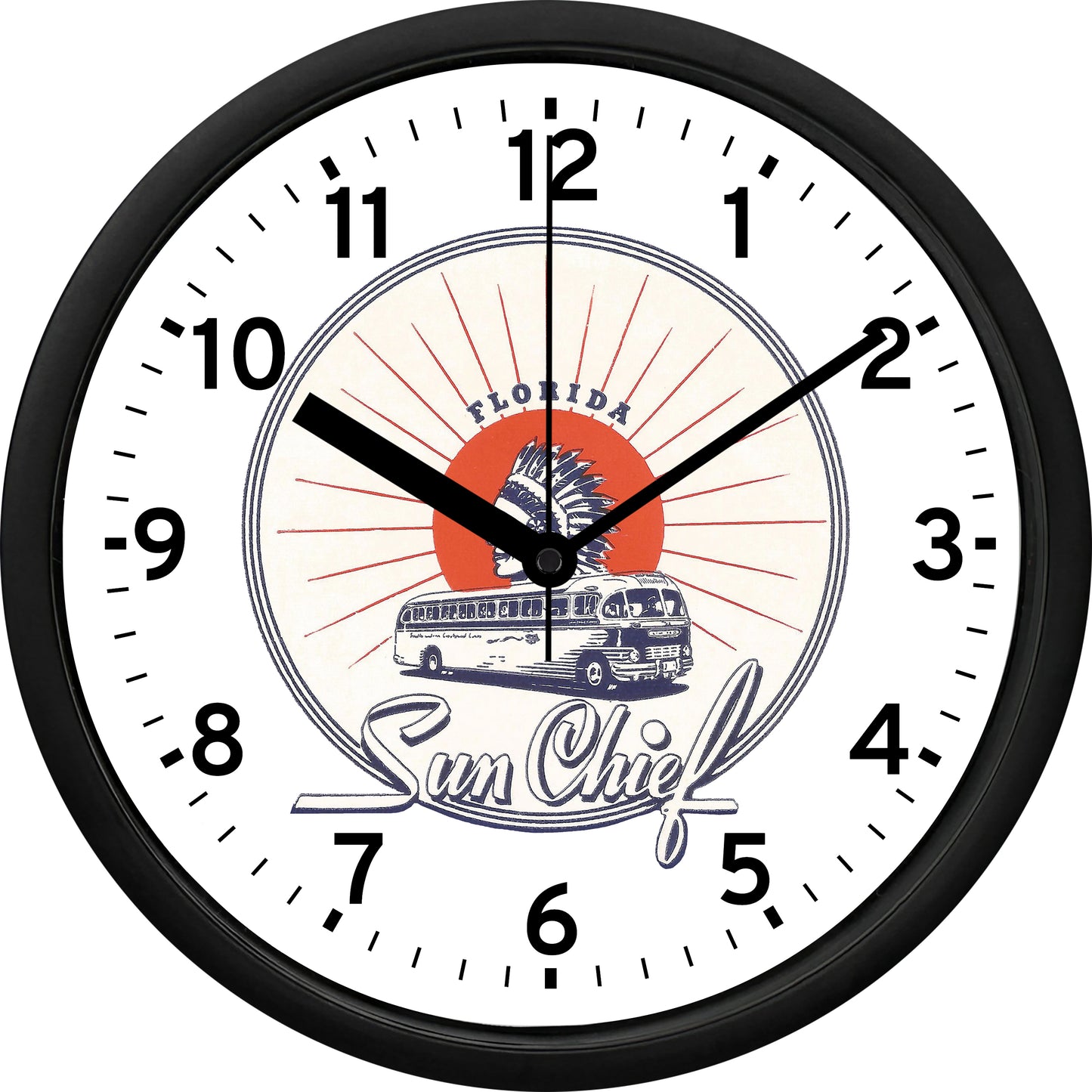 Greyhound Bus Lines Florida Sun Chief Wall Clock