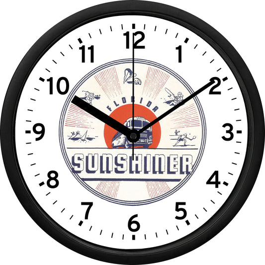 Greyhound Bus Lines Florida Sun Shiner Wall Clock