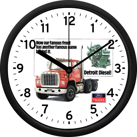 Ford LN9000 with Detriot Diesel Power Wall Clock