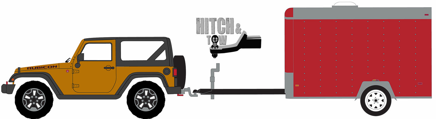 2014 Jeep Wrangler Rubicon X with Small Cargo Trailer