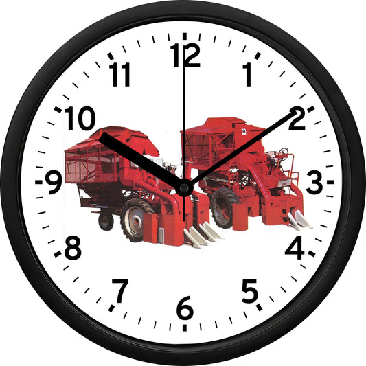 International 416 & 422 Cotton Pickers & IH 500 Mounted Picker Wall Clock