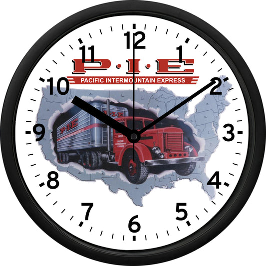 P-I-E Pacific Intermountain Express Wall Clock